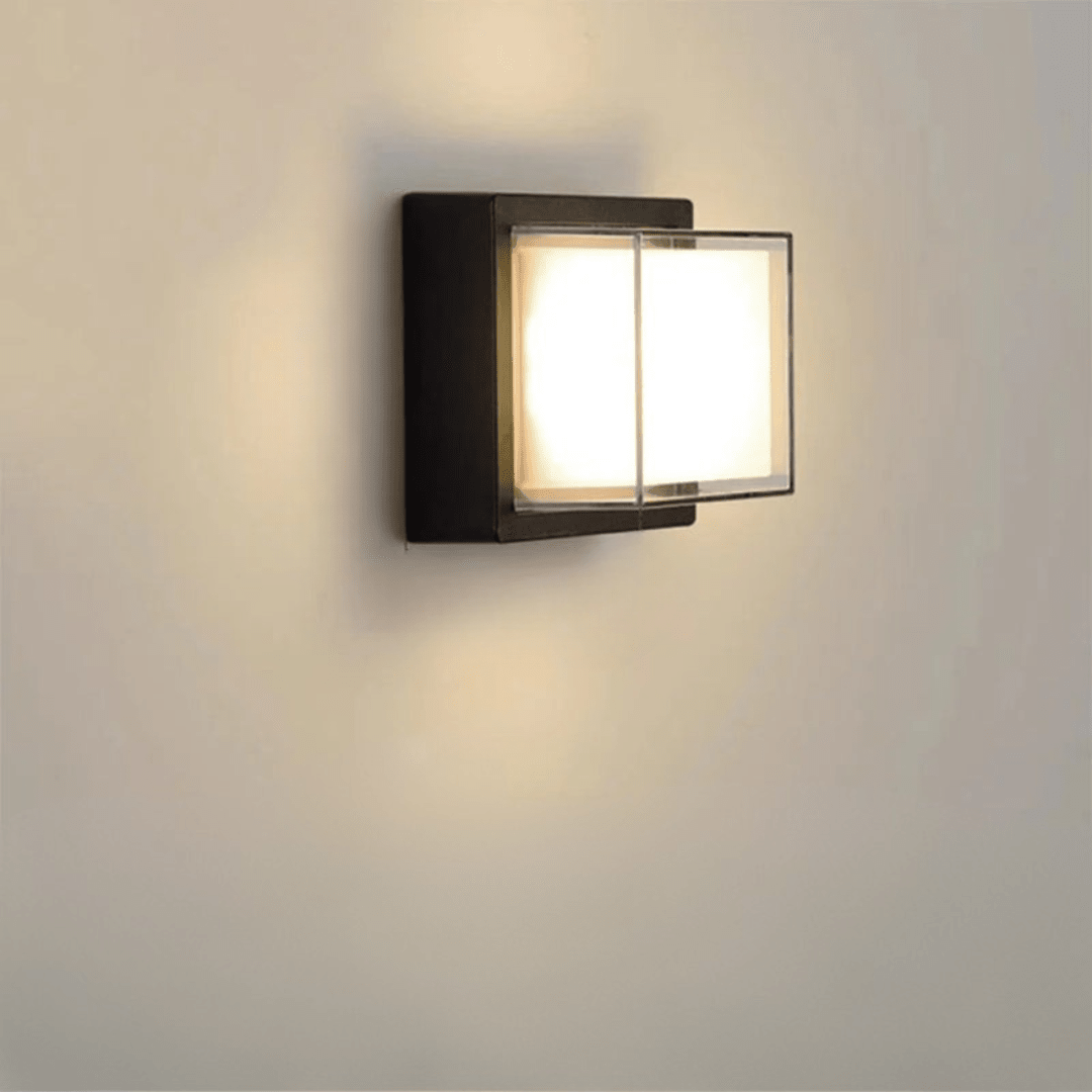 Outdoor Wall Light with Motion Sensor for Garden and Entrance - Wall Light - Square Frame - Seravelle Home