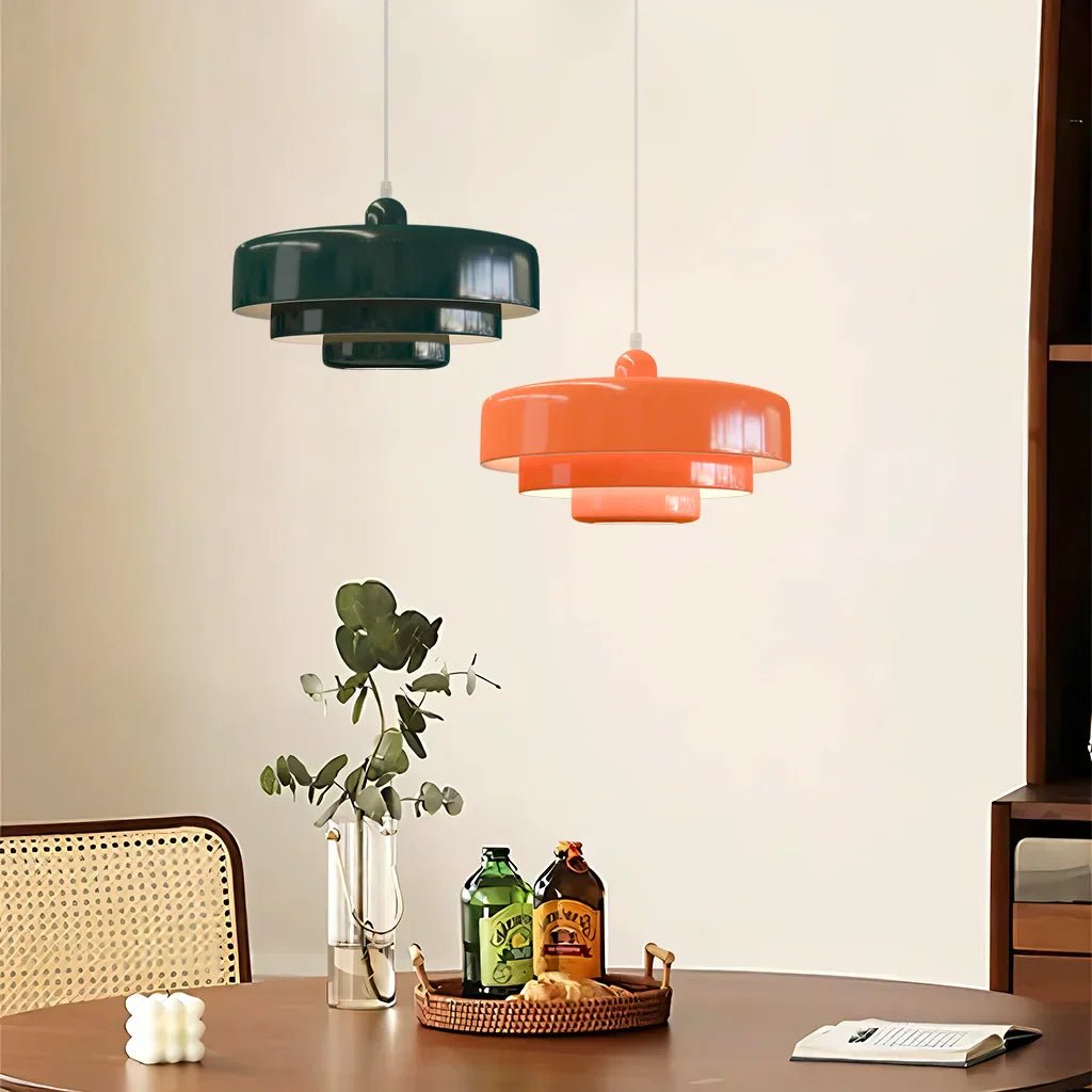 Pendant Light in Modern Three - Layered Design - Pendant Light - Brass - Seravelle Home