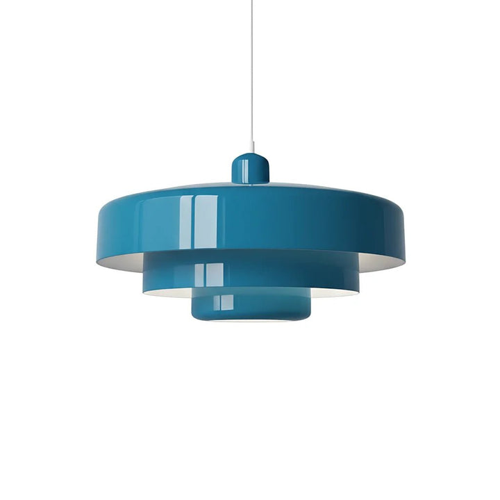 Pendant Light in Modern Three - Layered Design - Pendant Light - Blue - Seravelle Home