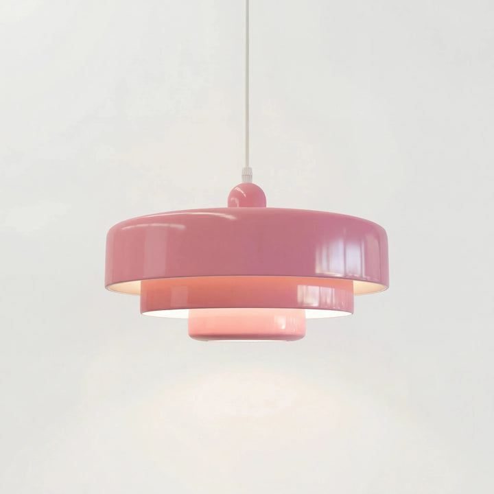 Pendant Light in Modern Three - Layered Design - Pendant Light - Pink - Seravelle Home