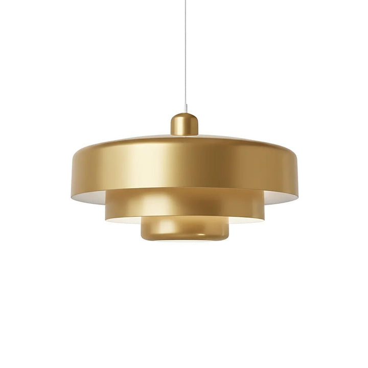 Pendant Light in Modern Three - Layered Design - Pendant Light - Brass - Seravelle Home