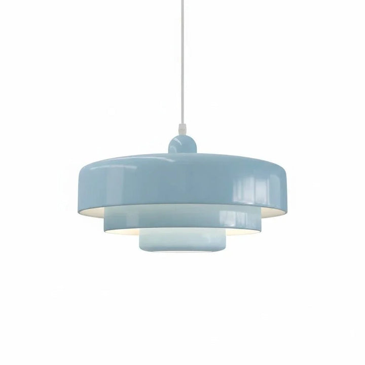 Pendant Light in Modern Three - Layered Design - Pendant Light - Light Blue - Seravelle Home