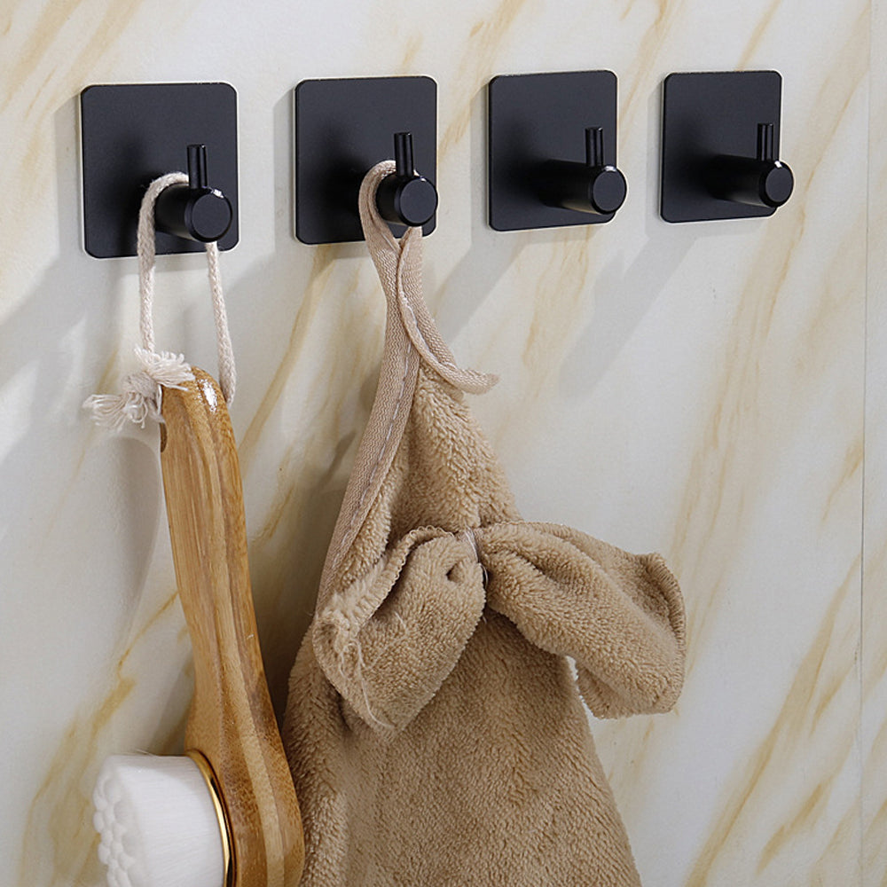Self-Adhesive Wall Hooks Without Drilling Made of Durable Stainless Steel