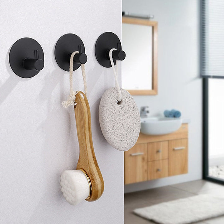 Self-Adhesive Wall Hooks Without Drilling Made of Durable Stainless Steel