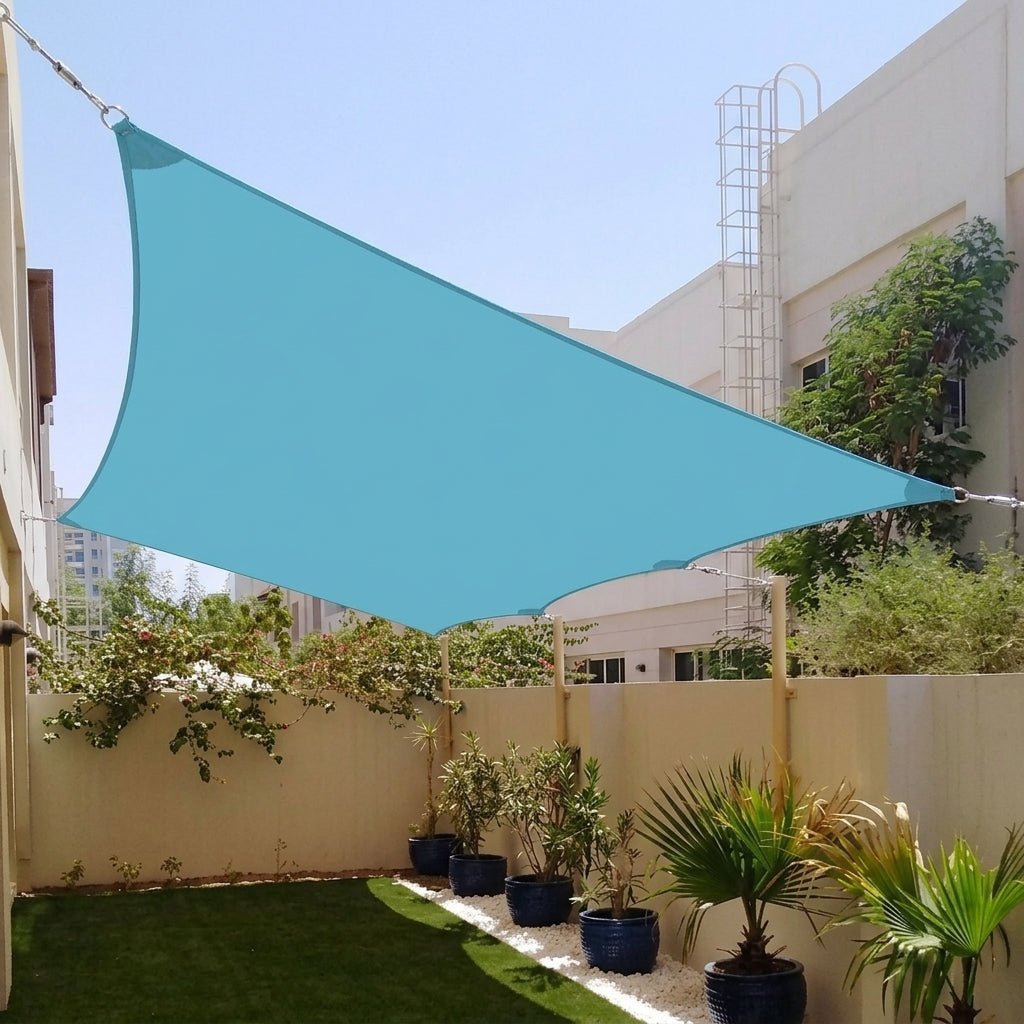 Rectangular Shade Sail with UV Protection for Patio and Garden - Shade Sails - Blue - Seravelle Home
