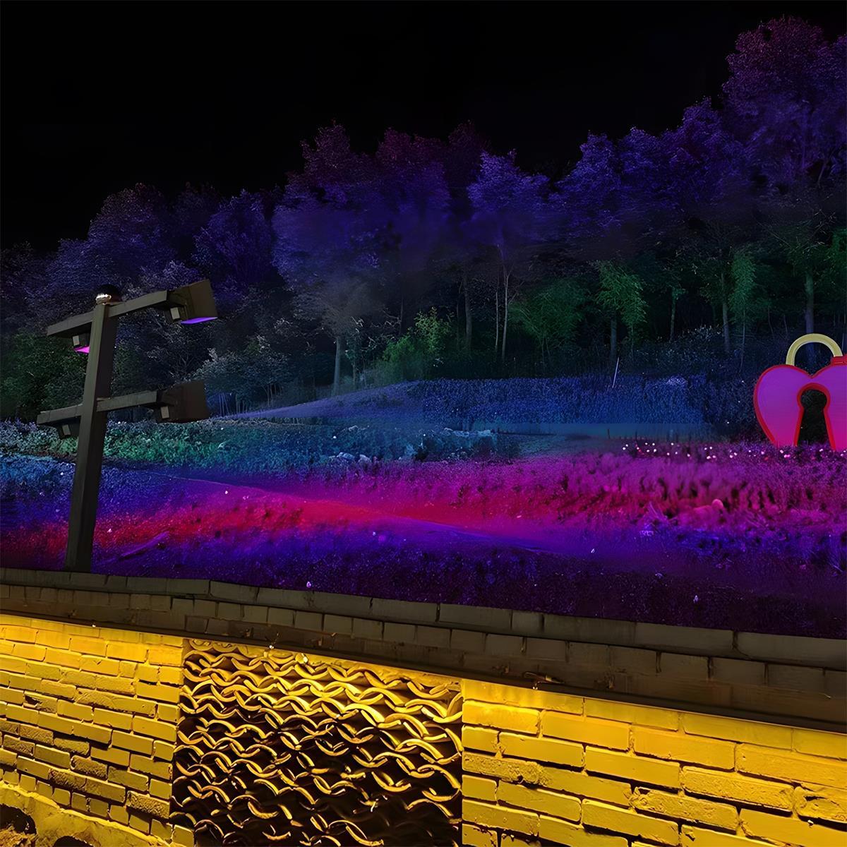 RGB LED Landscape Spotlight Outdoor Waterproof Garden Tree spotlight - Flood & Spot Lights - 24W - Seravelle Home