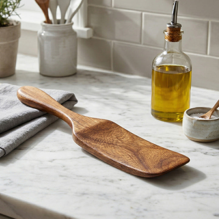 Robust Wooden Spatula - Wooden Spatula - Style 3 - Seravelle Home