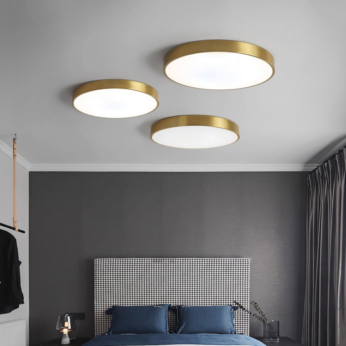 Round LED Ceiling Light Modern Flush Mount Design - Ceiling Light Fixtures - Pink - Seravelle Home