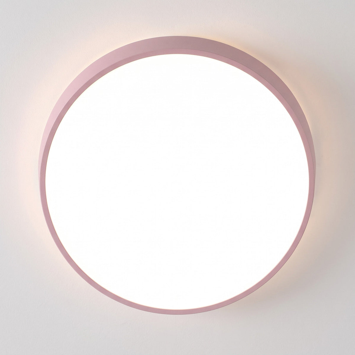 Round LED Ceiling Light Modern Flush Mount Design - Ceiling Light Fixtures - Pink - Seravelle Home