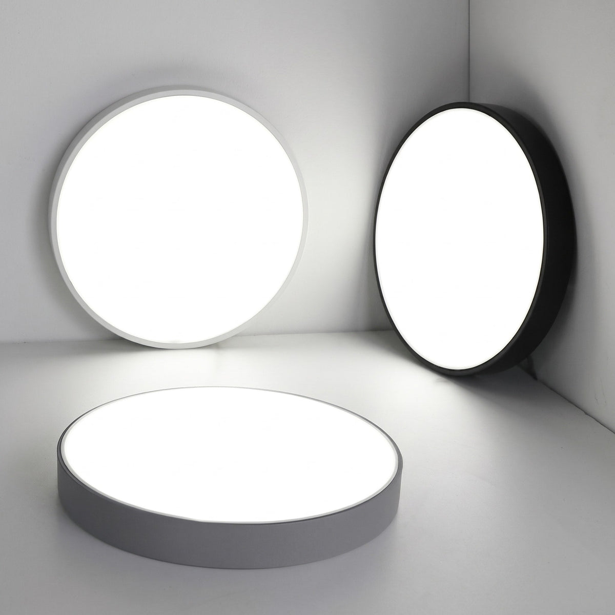 Round LED Ceiling Light Modern Flush Mount Design - Ceiling Light Fixtures - Pink - Seravelle Home
