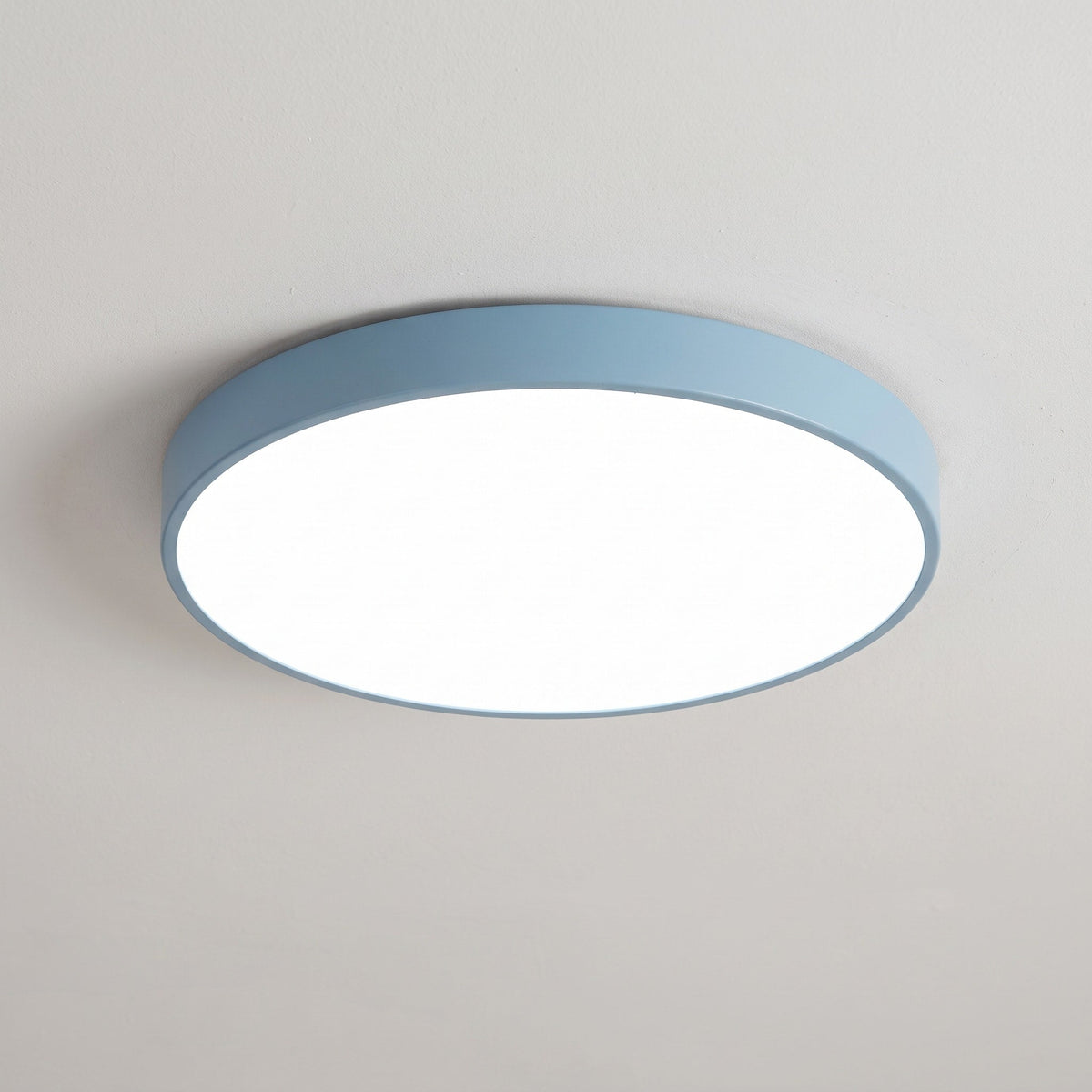 Round LED Ceiling Light Modern Flush Mount Design - Ceiling Light Fixtures - Blue - Seravelle Home
