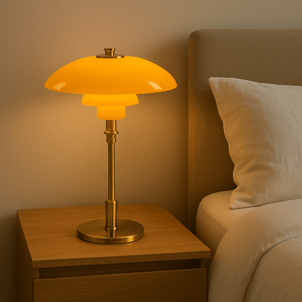 Scandinavian Design LED Table Lamp Modern Light - LED Table Lamp - Gold - Seravelle Home