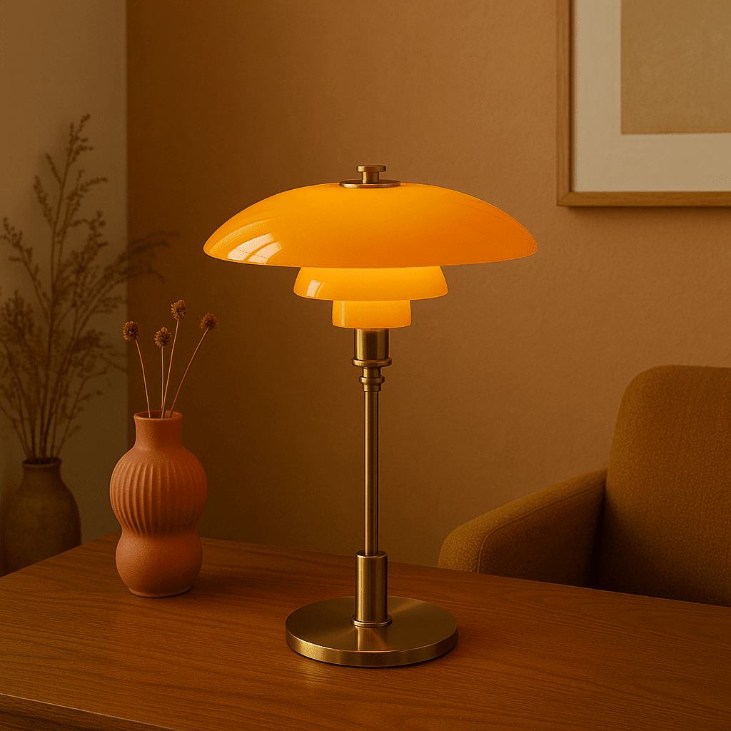 Scandinavian Design LED Table Lamp Modern Light - LED Table Lamp - Gold - Seravelle Home