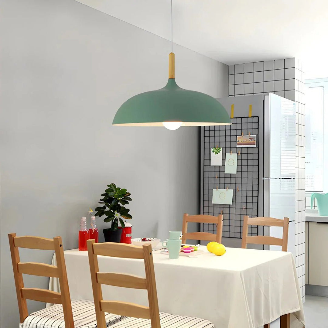 Scandinavian Pendant Light for Living Room and Kitchen - Ceiling Light - Green - Seravelle Home