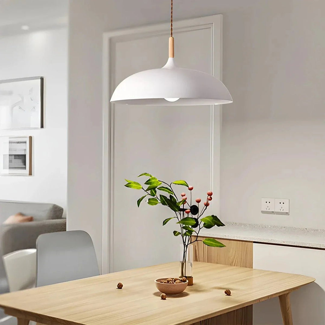 Scandinavian Pendant Light for Living Room and Kitchen - Ceiling Light - White - Seravelle Home