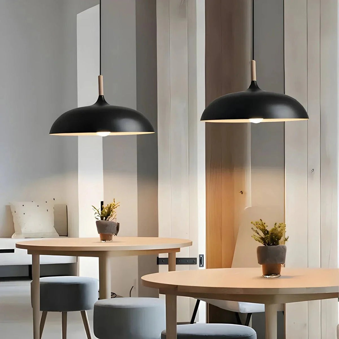 Scandinavian Pendant Light for Living Room and Kitchen - Ceiling Light - Black - Seravelle Home