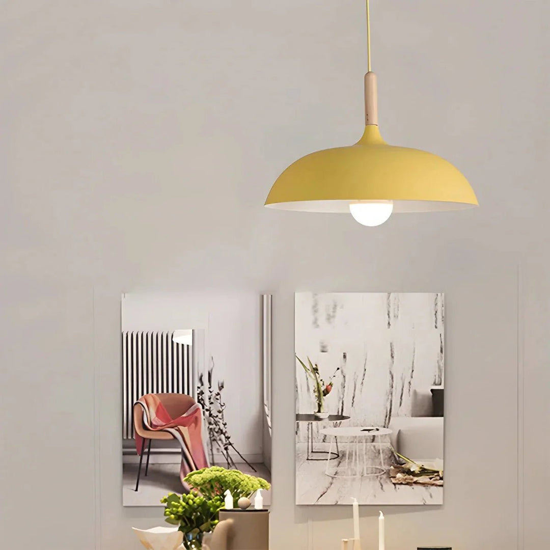 Scandinavian Pendant Light for Living Room and Kitchen - Ceiling Light - Yellow - Seravelle Home