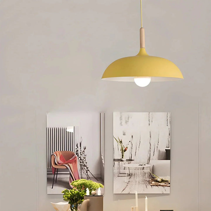 Scandinavian Pendant Light for Living Room and Kitchen - Ceiling Light - Yellow - Seravelle Home