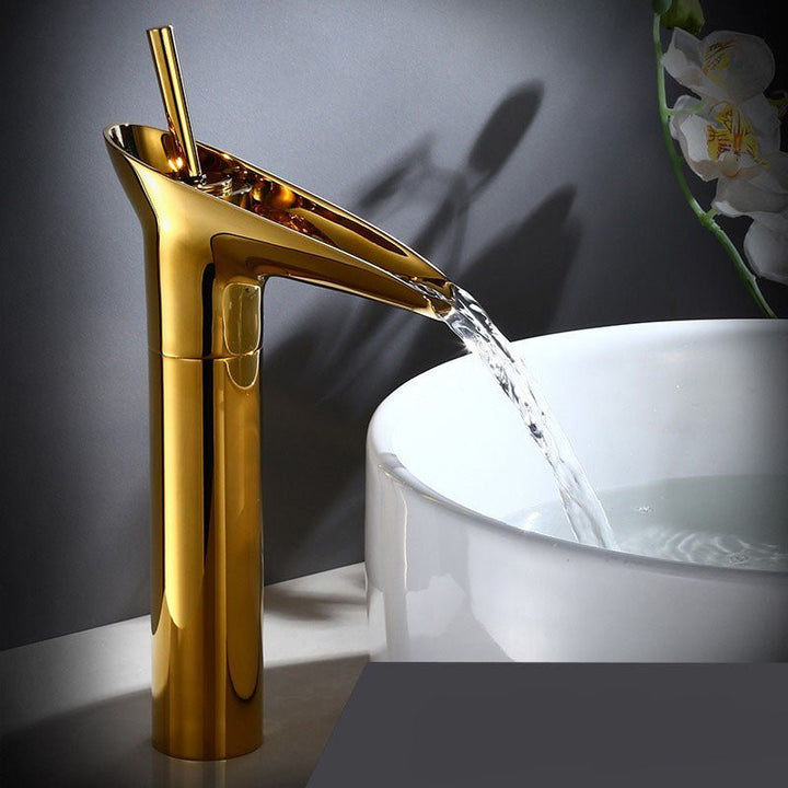 Single Handle Basin Tap - Faucet - Gold - Seravelle Home