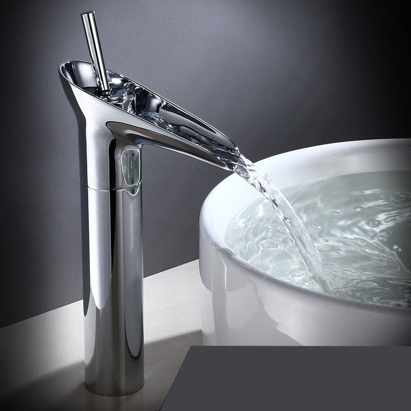 Single Handle Basin Tap - Faucet - Silver - Seravelle Home