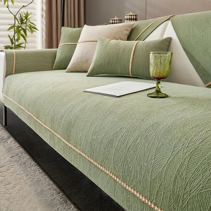 Sofa Protector and Textile Set for the Living Room - Sofa cover - Light Green - Seravelle Home