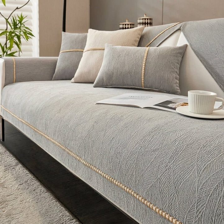 Sofa Protector and Textile Set for the Living Room - Sofa cover - Grey - Seravelle Home