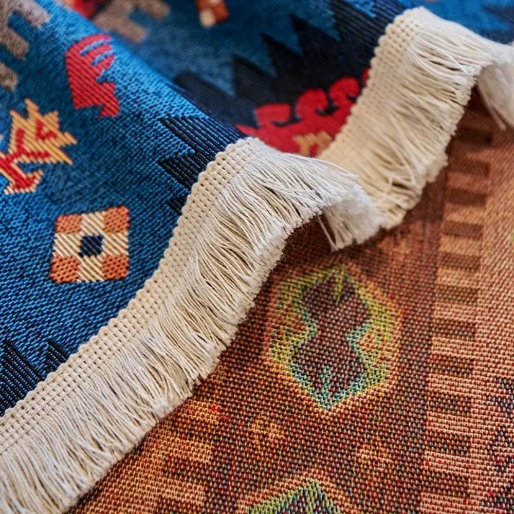 Sofa Throw Colorful Boho Pattern - Sofa Cover - 180x130 cm - Seravelle Home
