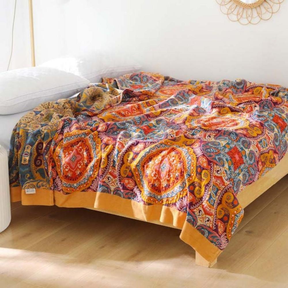 Soft Boho Throw Blanket for Extra Comfort - Cotton Blanket - 150x200cm - Seravelle Home