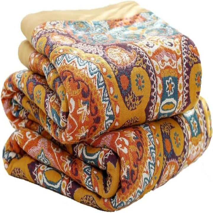 Soft Boho Throw Blanket for Extra Comfort - Cotton Blanket - 150x200cm - Seravelle Home