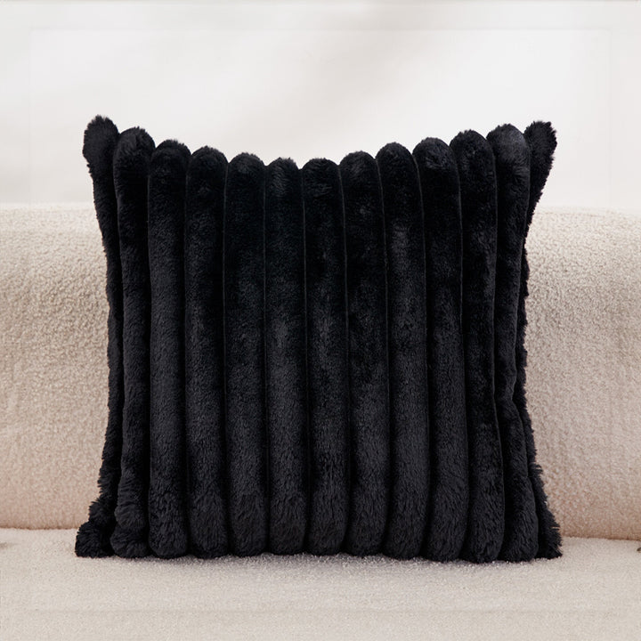 Soft Cushion Cover with Concealed Zip - Cushion Cover - Black - Seravelle Home