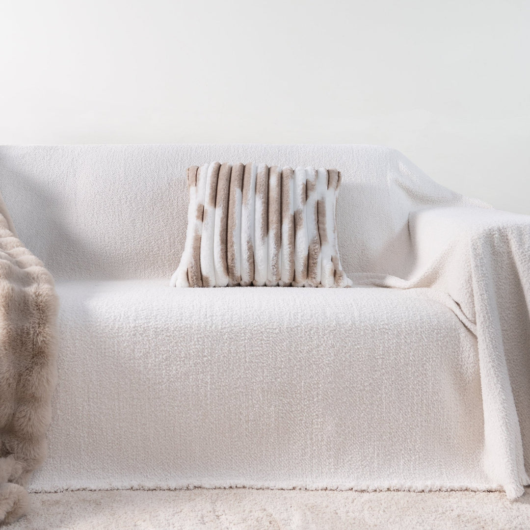 Soft Cushion Cover with Concealed Zip - Cushion Cover - Ivory - Seravelle Home