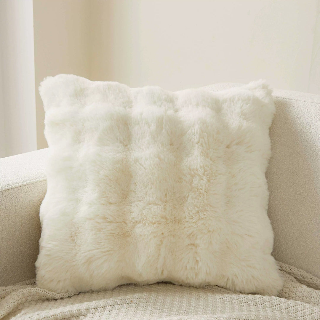 Soft Cushion Cover with Concealed Zip - Cushion Cover - Cream - Seravelle Home