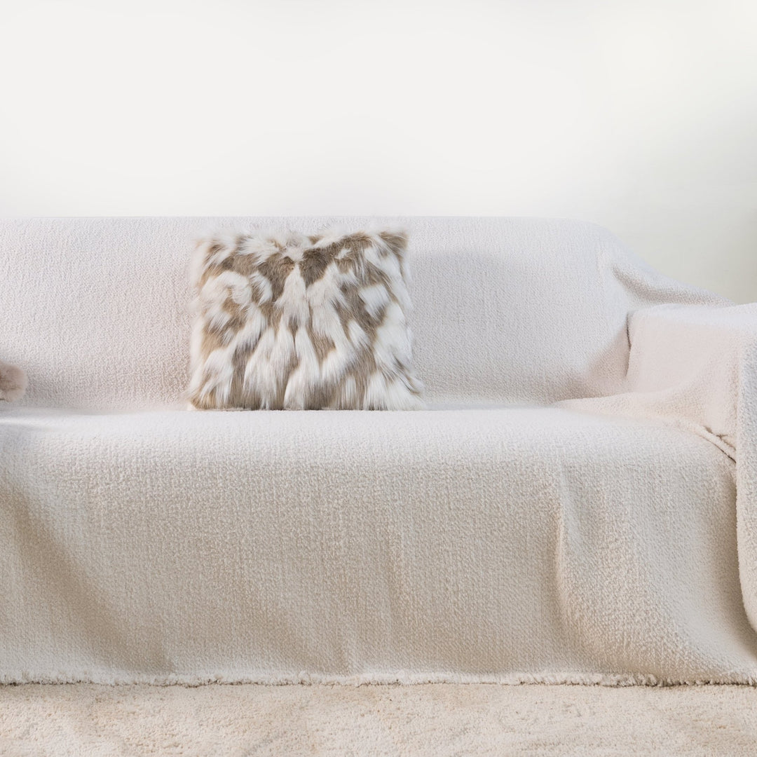 Soft Cushion Cover with Concealed Zip - Cushion Cover - Off White - Seravelle Home