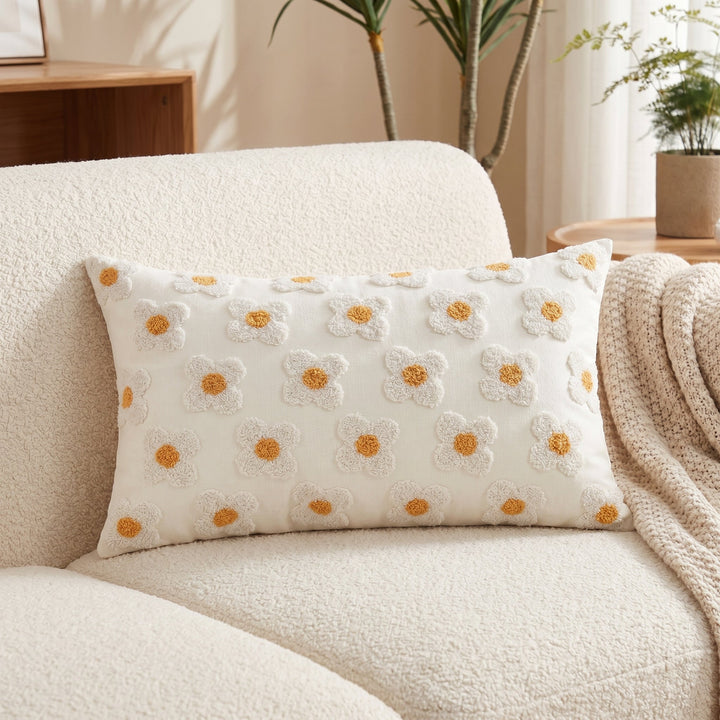 Soft Cushion Covers with Floral Pattern - Cushion Covers - Purple - Seravelle Home