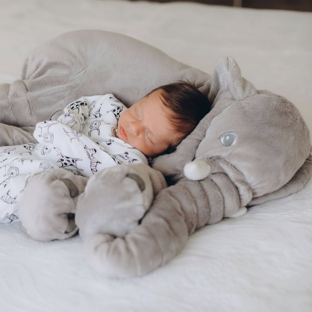 Soft Elephant Plush Toy as a Cozy Decorative Cushion - Plush Toy - Yellow - Seravelle Home