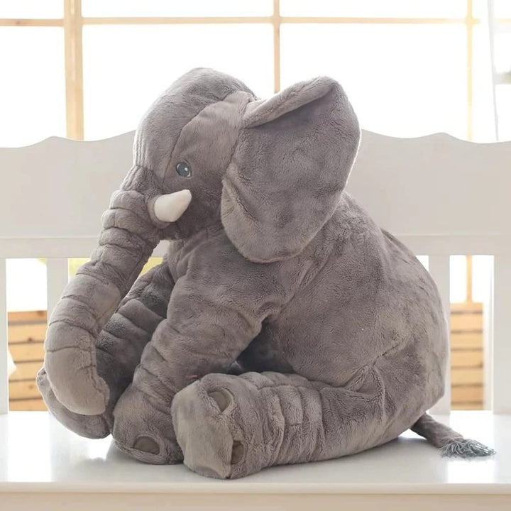 Soft Elephant Plush Toy as a Cozy Decorative Cushion - Plush Toy - Grey - Seravelle Home