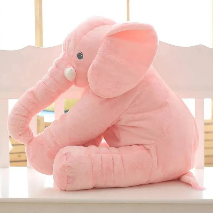 Soft Elephant Plush Toy as a Cozy Decorative Cushion - Plush Toy - Pink - Seravelle Home