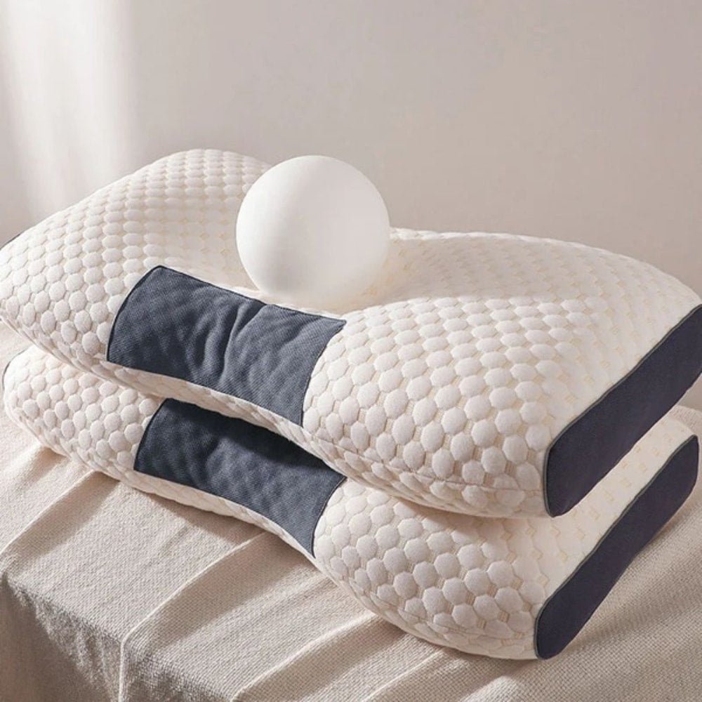 Soft Neck Pillow for Optimal Sleep Support - Bedroom - Honeycomb - Seravelle Home