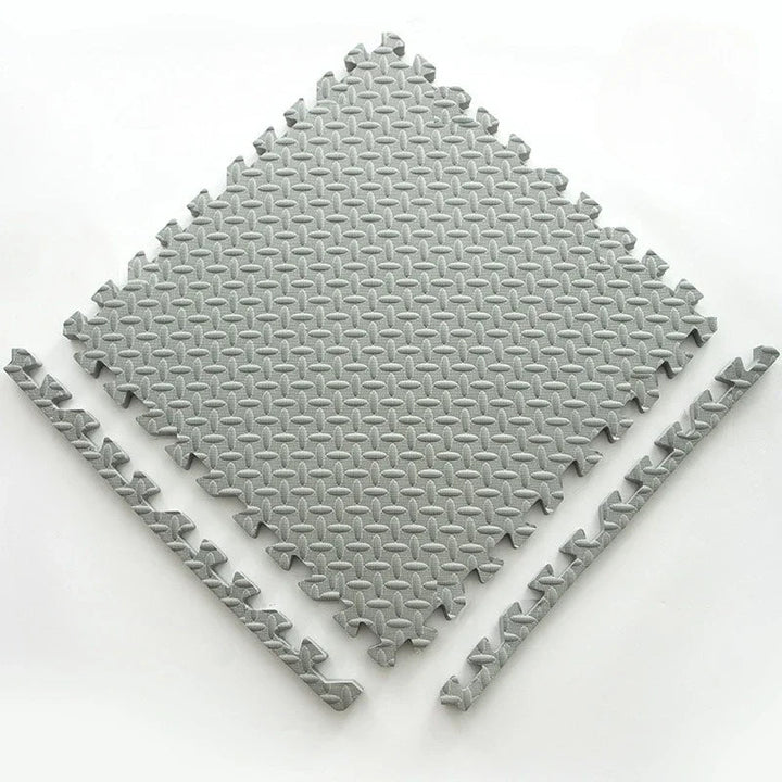 Soft Puzzle Play Mat for Children - Puzzle Play Mat - 10 pcs. Grey - Seravelle Home