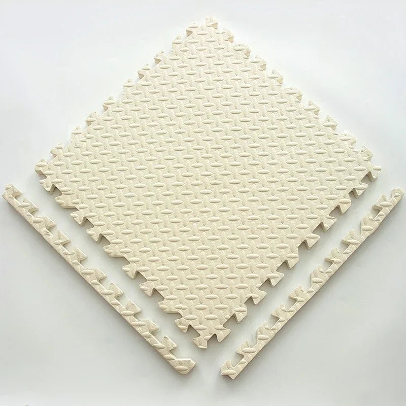 Soft Puzzle Play Mat for Children - Puzzle Play Mat - 10 pcs. White - Seravelle Home