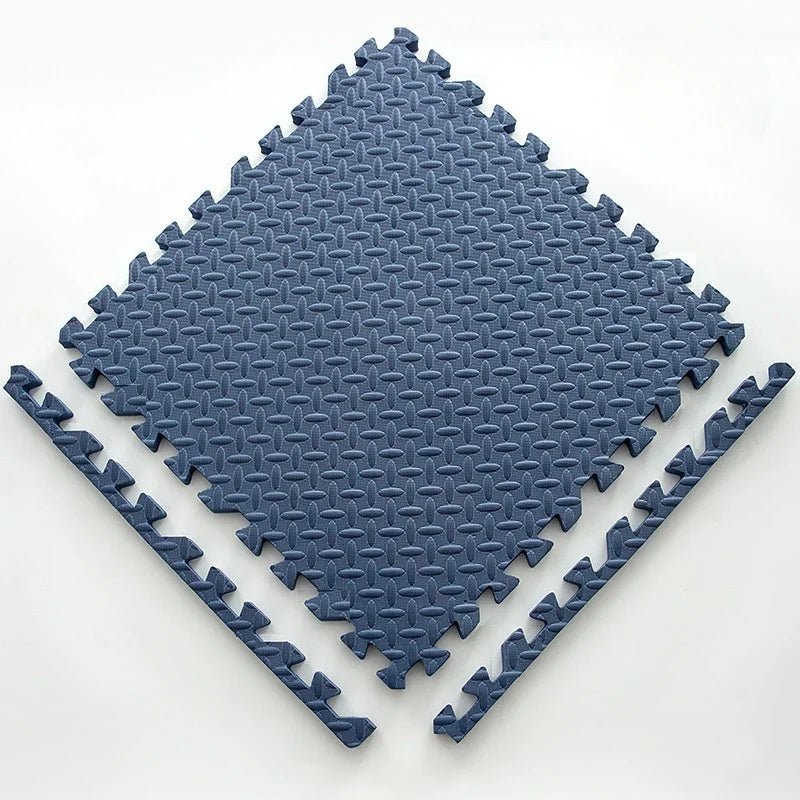 Soft Puzzle Play Mat for Children - Puzzle Play Mat - 10 pcs. Cyan - Seravelle Home