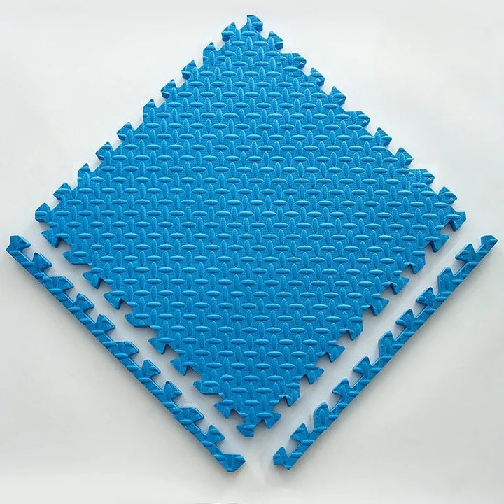 Soft Puzzle Play Mat for Children - Puzzle Play Mat - 10 pcs. Blue - Seravelle Home