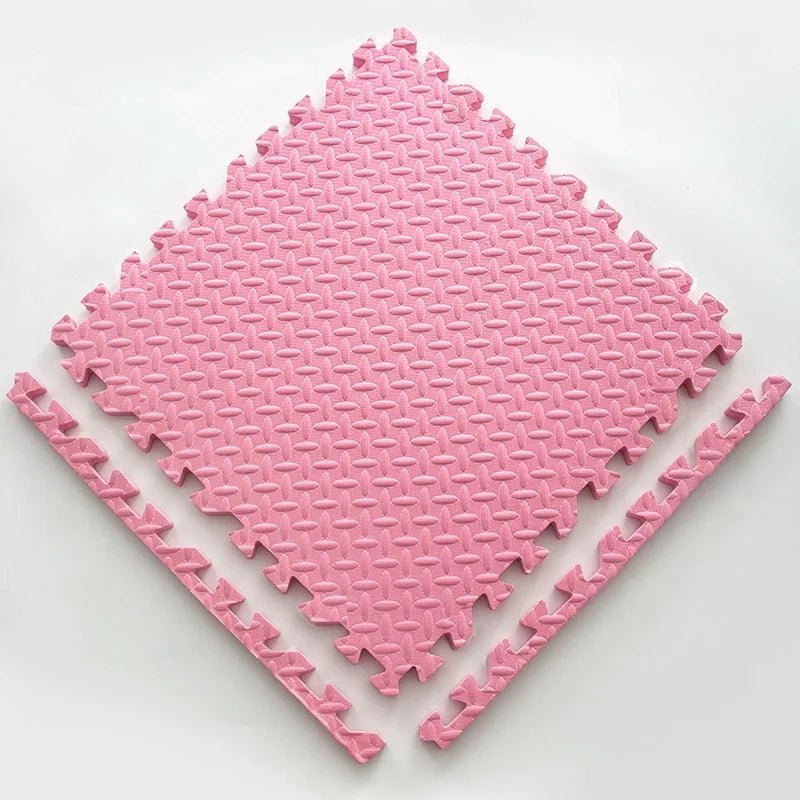 Soft Puzzle Play Mat for Children - Puzzle Play Mat - 10 pcs. Pink - Seravelle Home