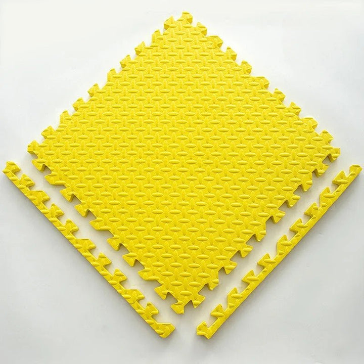 Soft Puzzle Play Mat for Children - Puzzle Play Mat - 10 pcs. Yellow - Seravelle Home