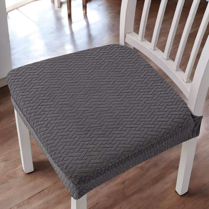 Soft Textured and Elastic Chair Cover - Chair cover - Dark Grey - Seravelle Home