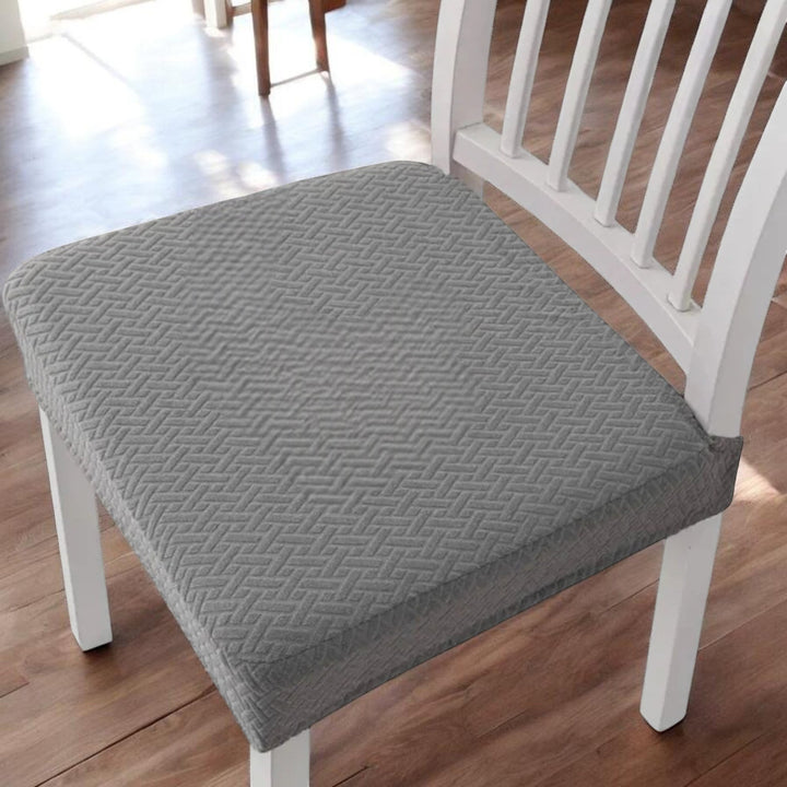 Soft Textured and Elastic Chair Cover - Chair cover - Light Grey - Seravelle Home