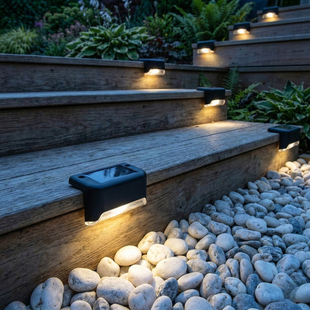Solar LED Outdoor Lights for Stairs and Fences - Outdoor lights - Warm White - Seravelle Home