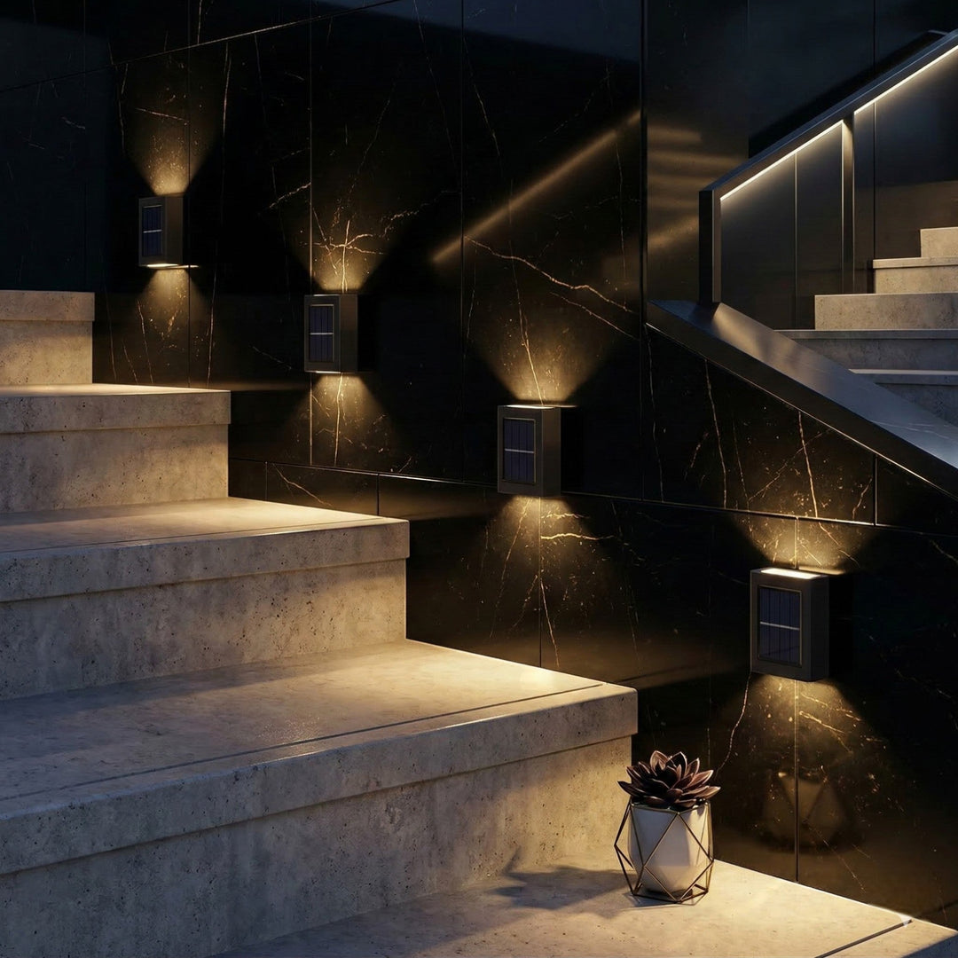 Solar Wall Light with Up & Down Light Effect - Solar LED light - Seravelle Home