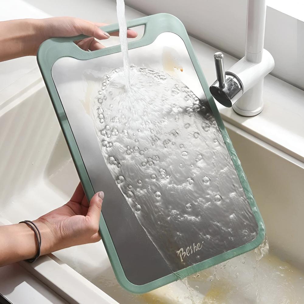 Stainless Steel Cutting Board with Double - Sided Design - Schneidebrett - Green - Seravelle Home