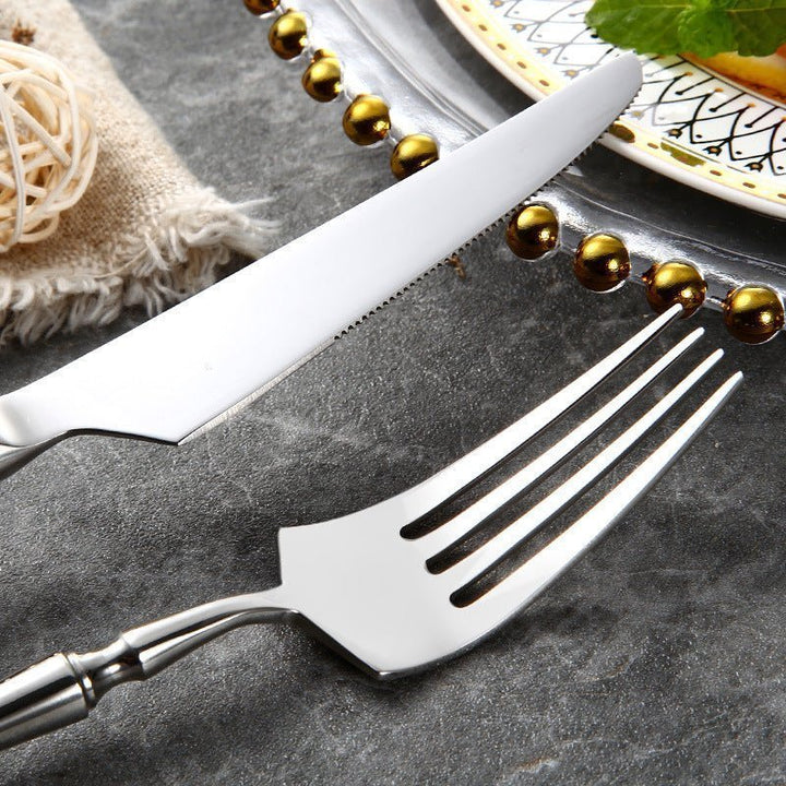 Steelio – 24 - piece Elegant Stainless Steel Cutlery Set - Cutlery Set - Seravelle Home